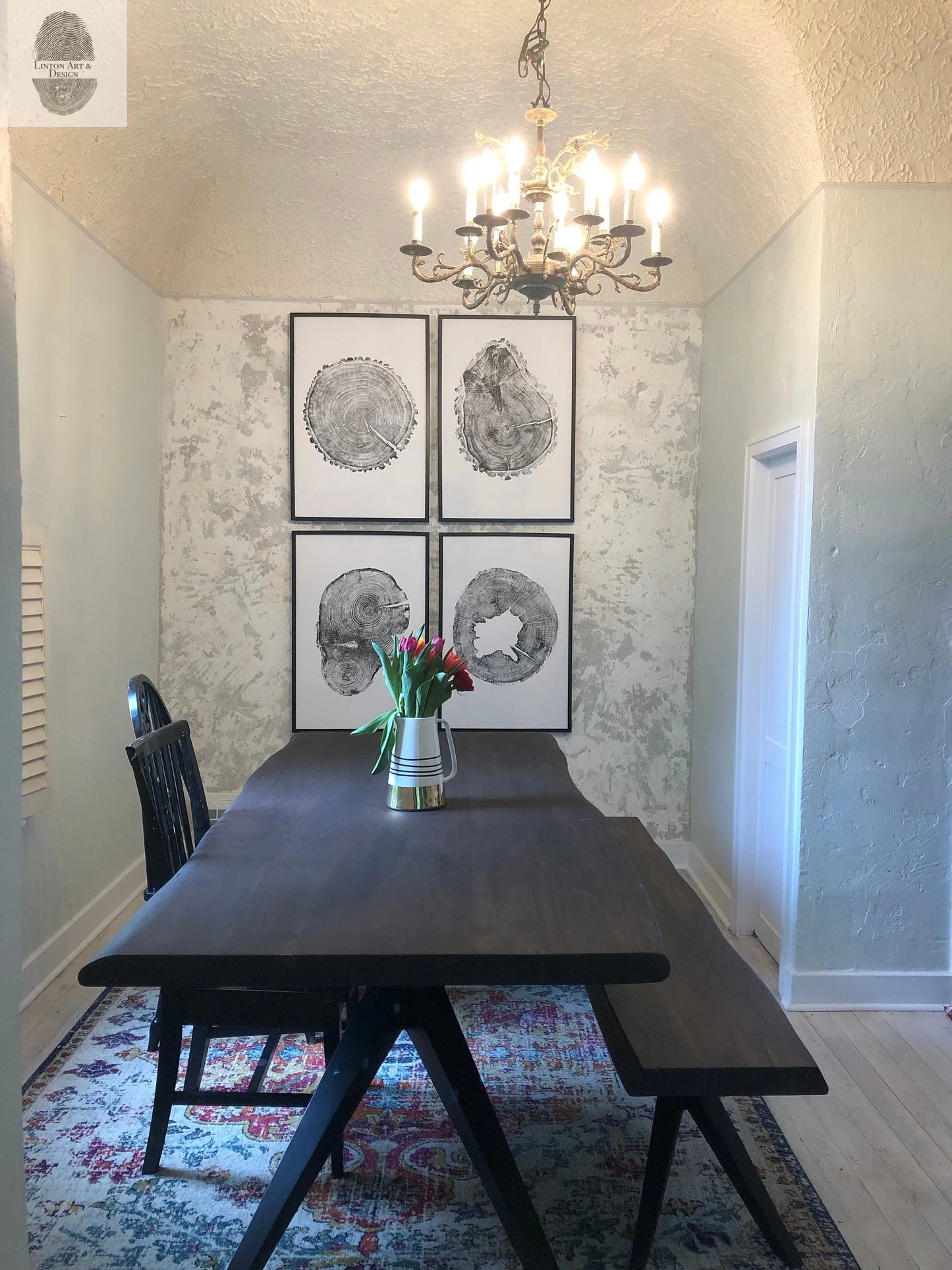Oak, Pine, & Hemlock Set of 4 - 24x36 each print lintonart