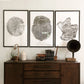 Ohio State, Ash Tree, Tree ring print, woodcut print, Lumber, Live edge, Biology Gifts, Arborist, Signed Original - 24x36 print lintonart