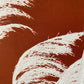 Pampas Grass Hand Pressed Botanical Monoprint on Burnt Umber - giclee print lintonart
