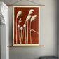 Thistle and Pampas Grass Hand Pressed Monoprint - Giclee Print lintonart