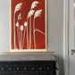 Thistle and Pampas Grass Hand Pressed Monoprint - Giclee Print lintonart