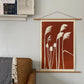 Thistle and Pampas Grass Hand Pressed Monoprint - Giclee Print lintonart