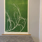 Tumbleweed Hand Pressed Botanical Monoprint on Green - giclee print lintonart