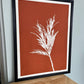 Sequoia Branch Hand-Pressed Botanical Monotype on Copper - Original Print 18x24 inches