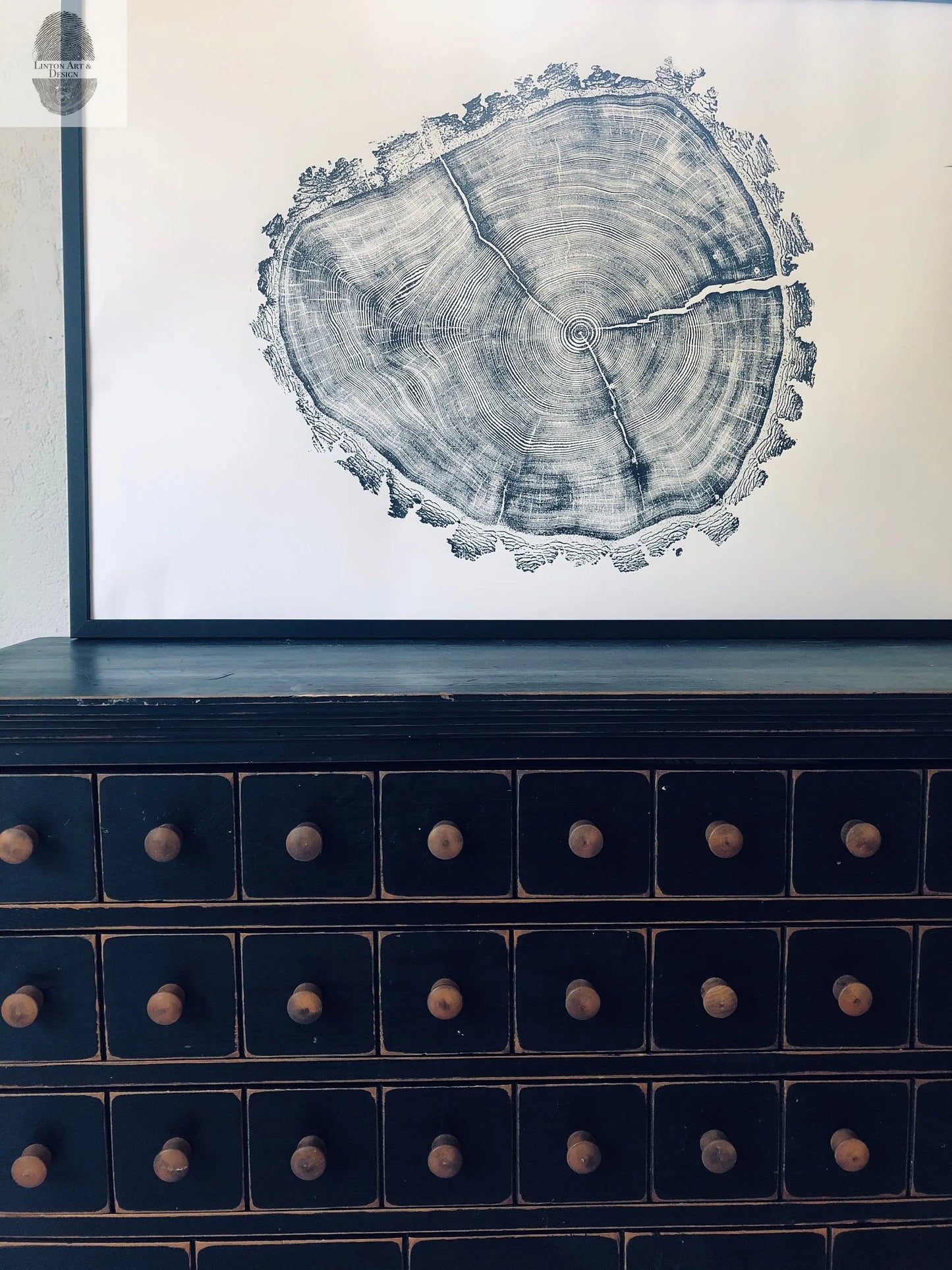 Utah Art, Tree Ring Print, Ski Art, Lumber, Shabby Tree, Wood Slice Wall Art, Natural Wood Slices lintonart