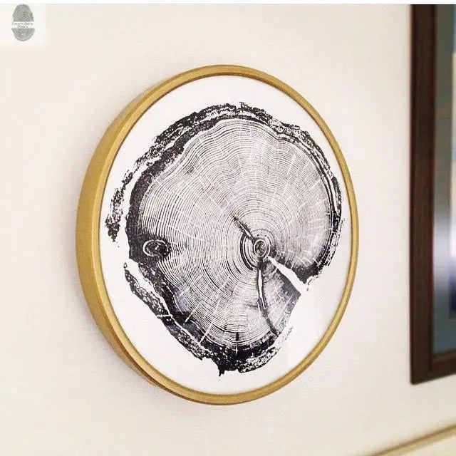 Utah Art, Tree Ring Print, Woodcut print, Woodworker, Ski Art, Snowbird, Wood Slice wall art - 18x24 print lintonart