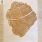 Utah Locust Tree in Gold Ink - 36x48 print lintonart