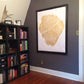 Utah Locust Tree in Gold Ink - 36x48 print lintonart