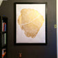 Utah Locust Tree in Gold Ink - 36x48 print lintonart