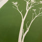 Wild Weeds Hand Pressed Monoprint on Green - giclee print lintonart