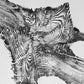 Yellowstone, Woodcut print, Lumber, National Park Art, Wood burning art, Live edge, Modern botanical, Forestry, Signed Original lintonart