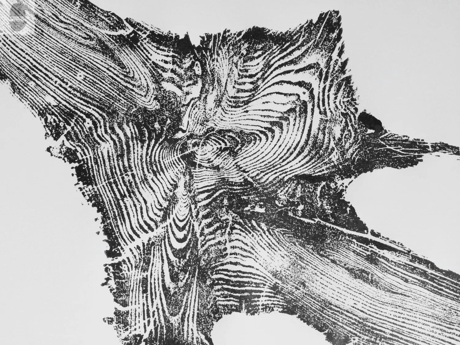 Yellowstone, Woodcut print, Lumber, National Park Art, Wood burning art, Live edge, Modern botanical, Forestry, Signed Original lintonart