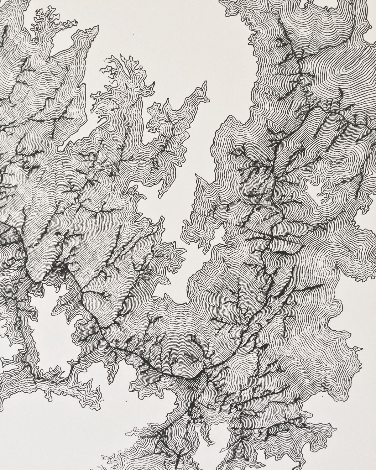Grand Canyon Topographial Map Set of 3 - 24x36 inch giclee prints