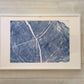 Provo, Utah Blue Tree Ring - 24x36 print