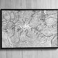 Whistler British Columbia Topographical Map Set of 3 - 24x36 giclee prints