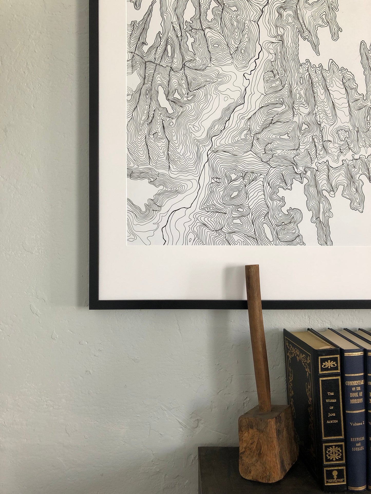 Zion National Park Topographical Map - 24x36 giclee print